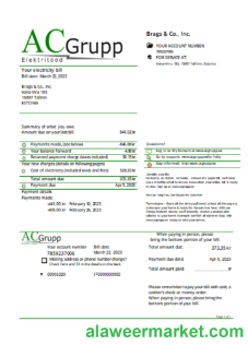 AC Grupp OÜ electricity utility business bill SCR